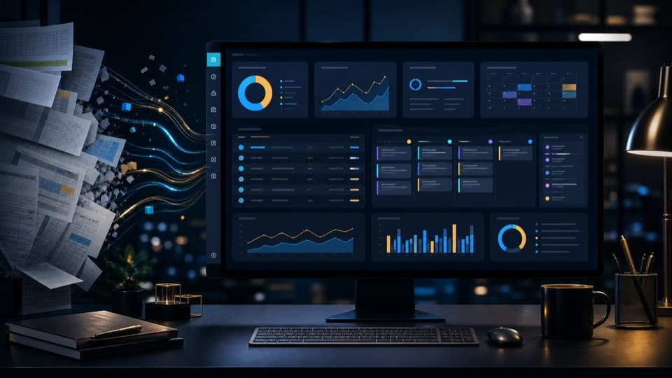 Modernes Dashboard als Alternative zu Tabellen und Papierchaos