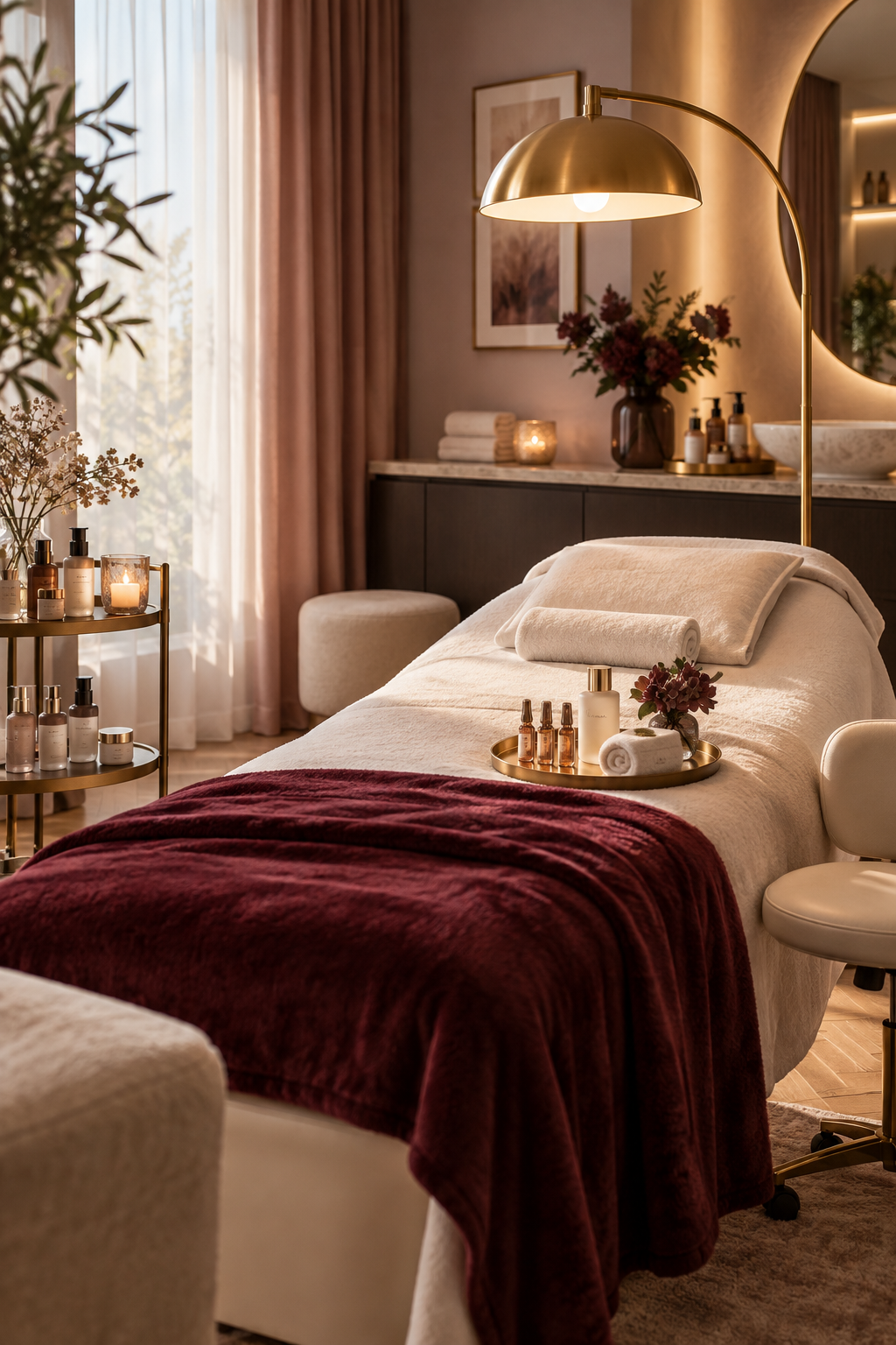 Pinterest-inspirierter Behandlungsraum im Beauty Studio