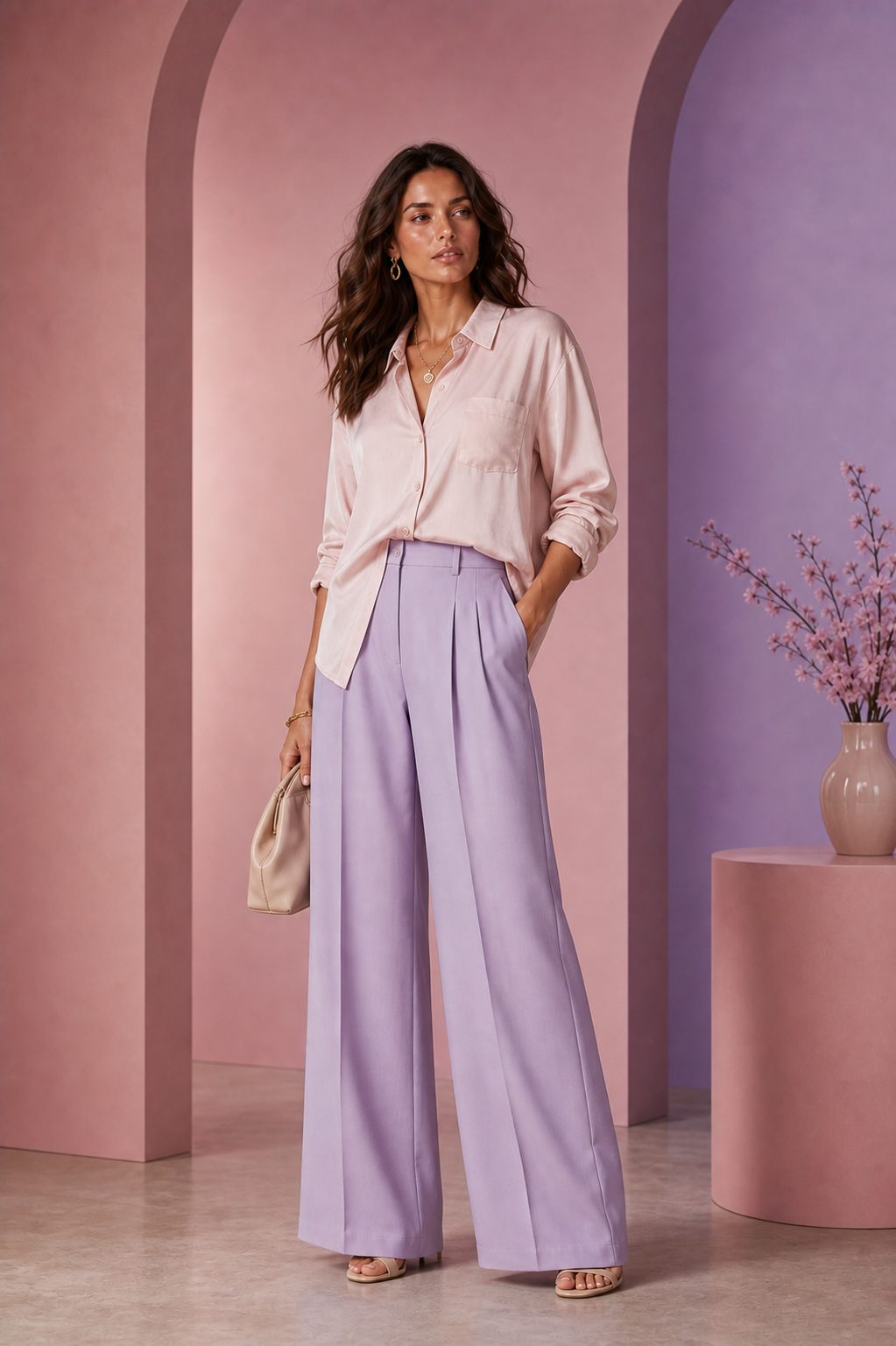 Satinbluse Rosalie